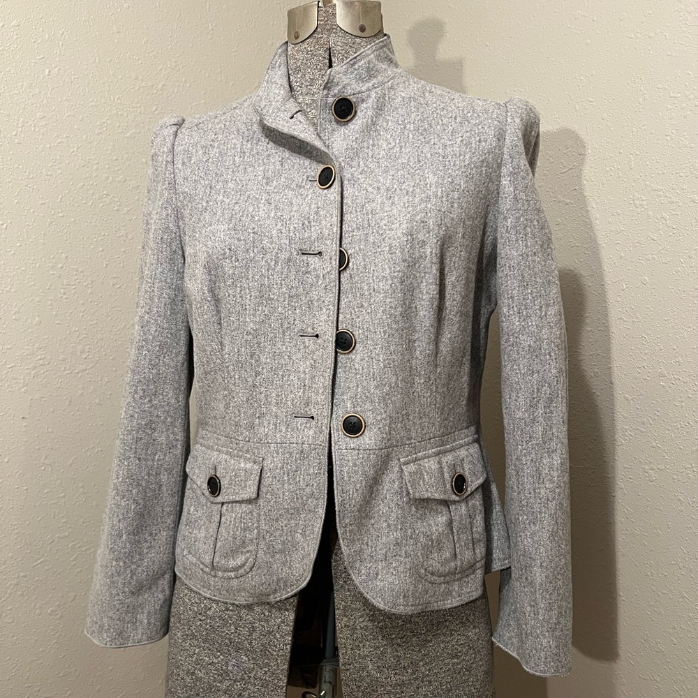 Vintage Banana Republic Gray Wool Blend Blazer